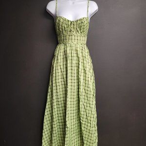 Petal and Pup Womens Stevey Dress - Green Check NEW MULTIPLE SIZES